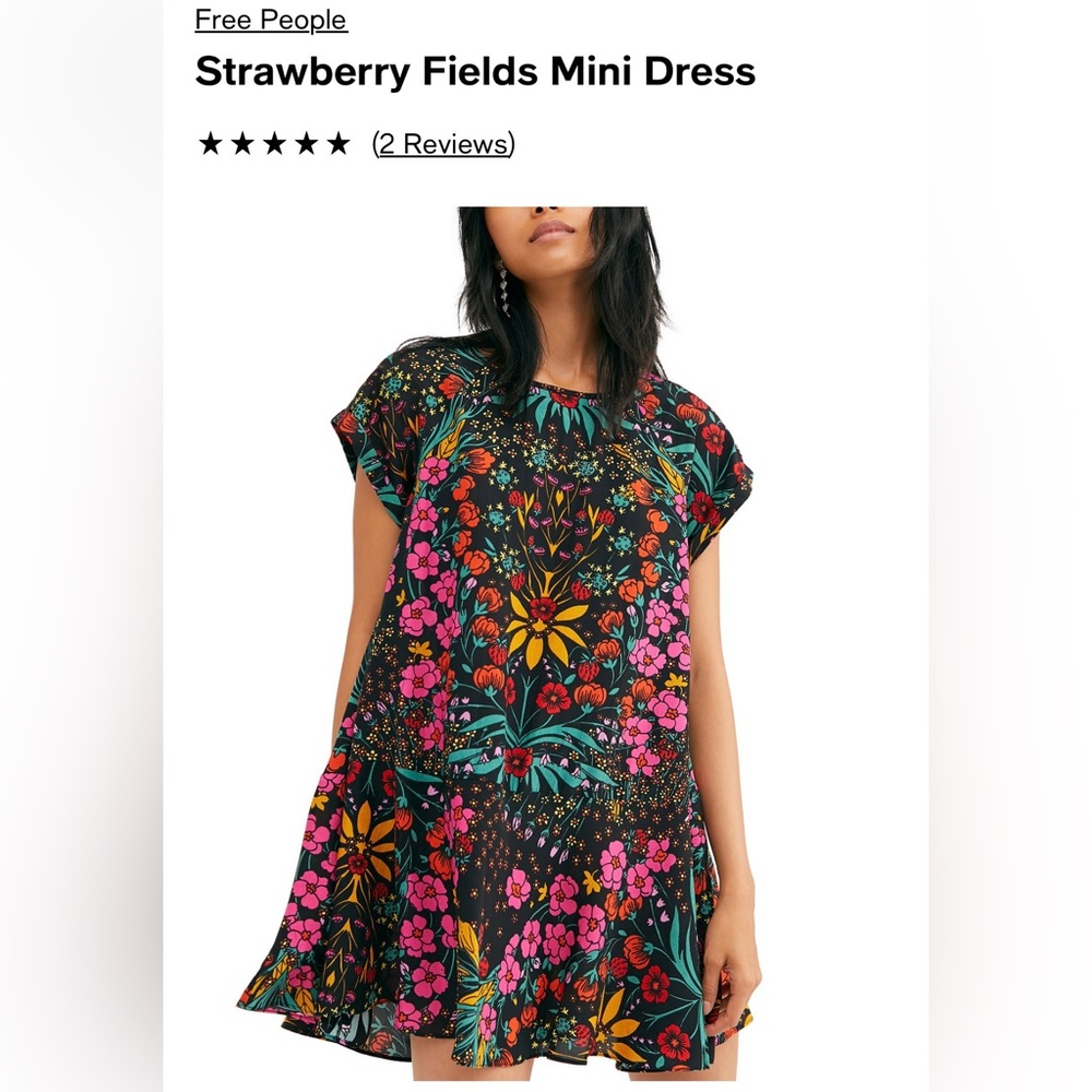 Free People Retro Flower High/Low Dress or Top